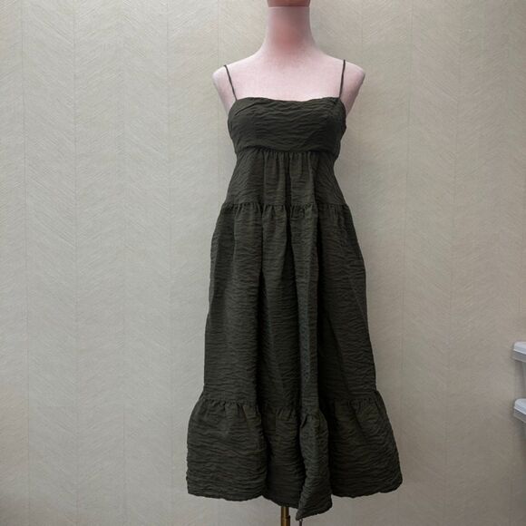 Cara Callahan Green Bubble Dress Womens Size S - Picture 1 of 9